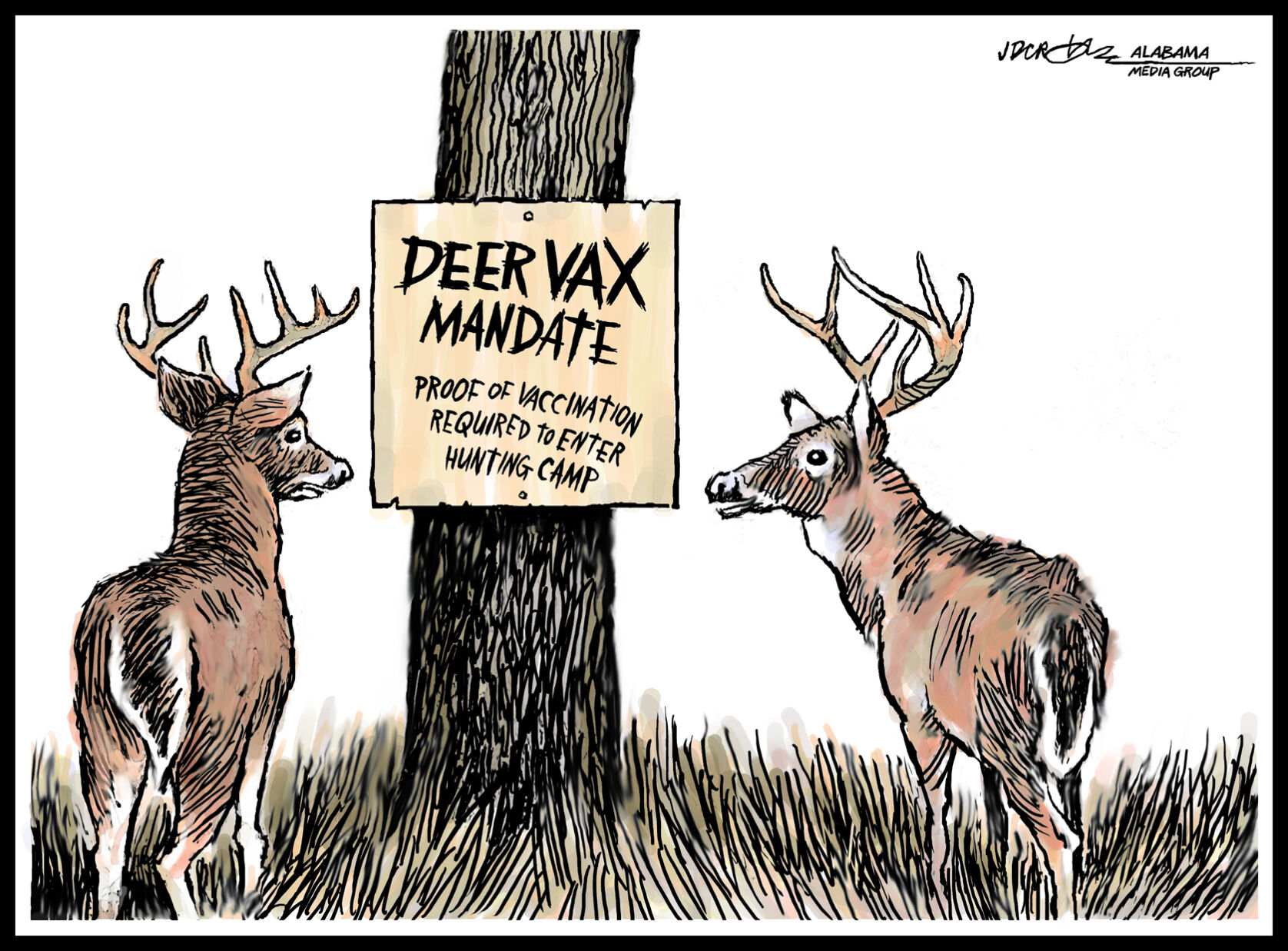 Deer COVID vax mandate: Conspiracy theory or caption contest?
